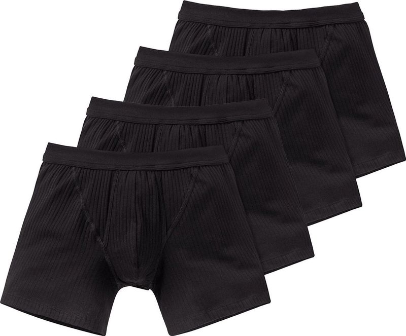 SCHIESSER - Boxershorts - Verpakking van 4 - Krijtstreeppatroon
