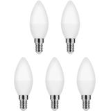 Modee - E14 LED Lamp - Daglicht Wit - 7W - 700lm - LED Kaarslamp B35 - Vervangt 54W Halogeen Gloeilamp - 5 stuks