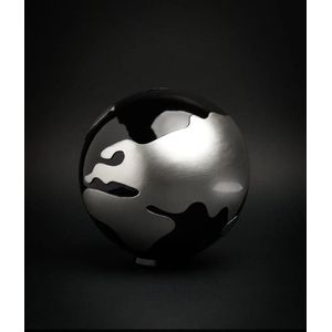 BLOGO Design Money Bank Collection “MAP BLACK” Polyresin Decoratie W18xH18cm