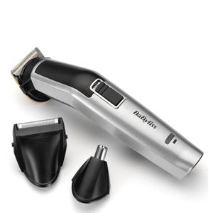 8-in-1 Carbon Titanium Multitrimmer voor Gezichts- en Lichaamshaar – Draadloos met Afspoelbare Opzetstukken