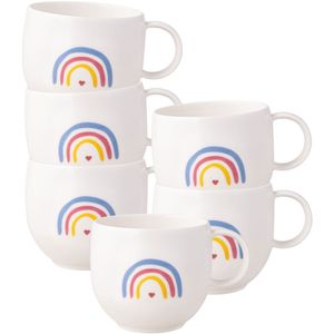 Villeroy & Boch - With Love - Be Happy Mokken 6 stuks