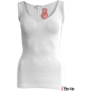 Anti Cellulite Kanten Top -Pin Up de Paris - S - Wit