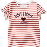 Vertbaudet - Gestreept T-shirt - Meisjes - Met Paillettenhartje