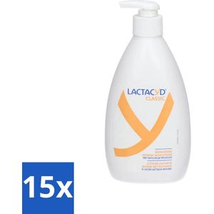Lactacyd Classic - Intieme Waslotion - Reinigend - Met Natuurlijk Melkzuur - 400 ml - Bulkverpakking - 15 stuks