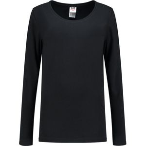 Tricorp T-Shirt Lange Mouw Dames 101010 Zwart - Maat 4XL