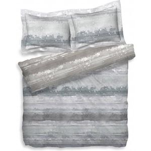 Heckettlane Donovan Dekbedovertrek - Litsjumeaux - 240x200/220 cm - Grijs/Naturel