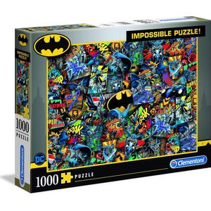 Clementoni - Puzzel 1000 Stukjes Impossible Batman, Puzzel Voor Volwassenen en Kinderen, 14-99 jaar, 39575