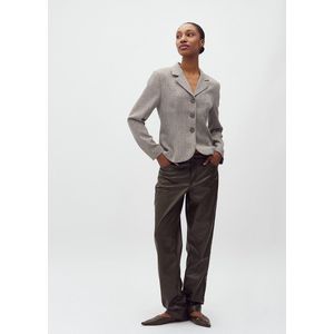 MbyM - Petalla-M - Broek - Donkergroen - Vegan Leer - Rechte Pijp