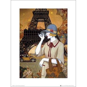 Kunstdruk Helena Lam Paris Adventure 24x30cm