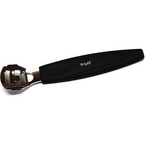 Rojafit - Professionele Eeltschaaf - Softgrip - 14 cm. + 10 Vervangingsmesjes - Zwart