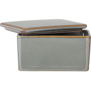 Bloomingville - Pixie - Botervloot - Groen - Aardewerk - 13 x 9 x 7 cm