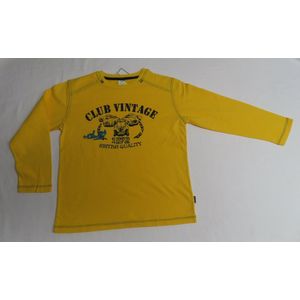 T shirt met lange mouwen - Jongen - Geel - Club Vintage - 6 jaar 116