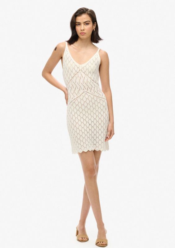 Superdry - Korte Haakjurk - Casual Pasvorm - V-hals - Korte Lengte