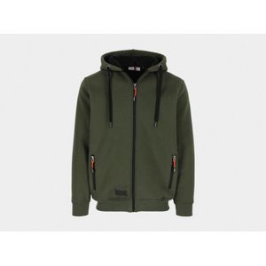 Herock Otis Sweater met Kap Donker Kaki XXL