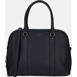 Flora & Co shopper met laptopvak navy