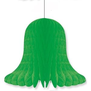 Decoratie kerst klokken groen 20 cm