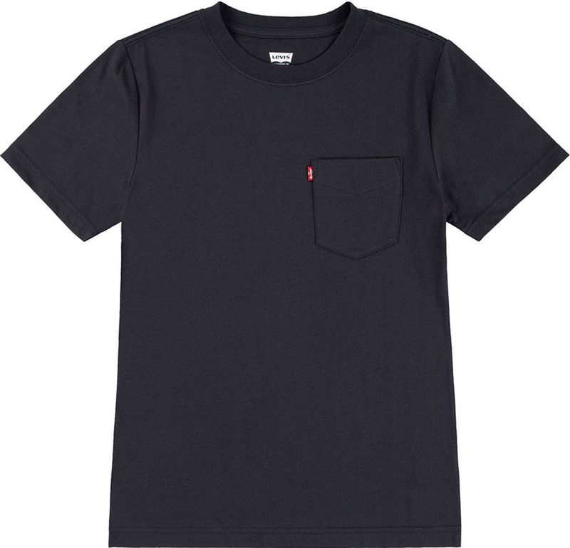 T-shirt - Jet Black - Jersey - Korte Mouwen - 1 Borstzak