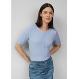 T-shirt - Geribd - Halflange Mouwen - Viscosemix - Casual