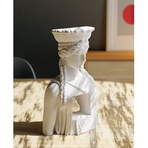 Echoes of Antiquity - Kariatide Beeld - Klassiek Design - Anatomisch Hart - Moderne Kunst