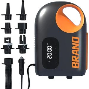 Botec Elektrische Luchtpomp - electrische pomp - elektrische pomp sup - compacte formaat en snoer wat te verbinden is met de auto - 12V