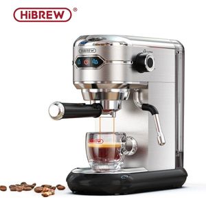 Koffiezetapparaat - Cafetera 19 Bar Inox Semi-automatisch - Slank Model - Expresso - Cappucino - Heet Water - Melk Opschuimen