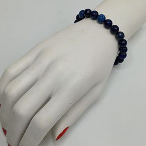 M-apART-Edelsteen 8 mm-armband-Lapis Lazuli-925-zilver