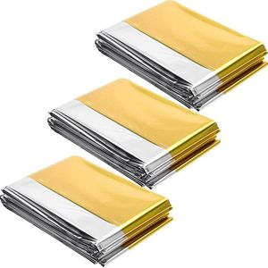 Nooddeken - Thermisch deken - Overlevingsdeken - Nood deken - Deken - Reddingsdeken - Noodpakket - Isolatiedeken - Safety - Goud - Zilver - Onderkoeling - Oververhitting