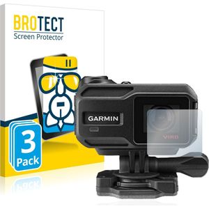 BROTECT - Screenprotector voor Garmin Virb XE (Lens) - Folie Beschermfolie Beschermglas transparant 3 Stuks