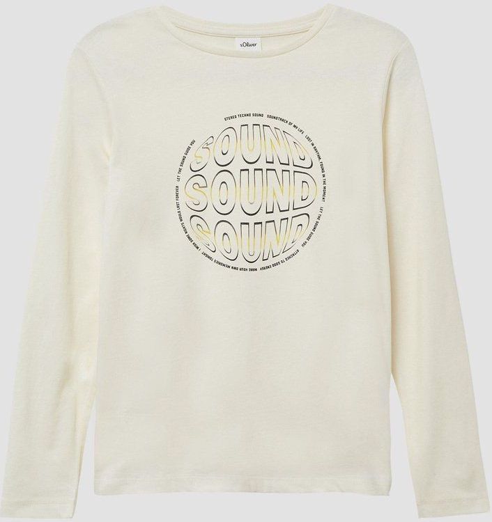 T-shirt - Katoen - Lange Mouwen - Regular Fit - Speelse Print