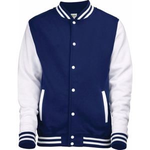 Navy met wit college jacket voor heren XL (44/54)