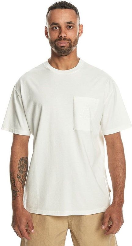 Quiksilver - Blanknat Dye - T-shirt - Wit - Korte Mouwen - Oversized