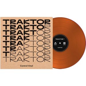 Native Instruments TRAKTOR Control Vinyl MK2 2024 Edition, orange (Transparent) - DJ-control