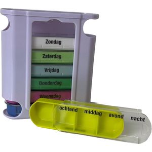 Pillendoosje - Medicijndoosje - 7 Dagen - 4 Vakken per Dag - Nederlands