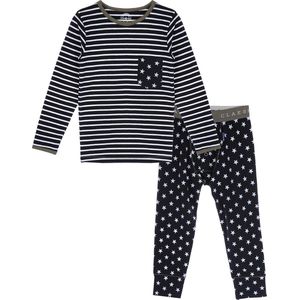 Claesen's pyjama Black Stars Stripes maat 116-122