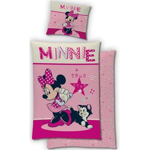 Disney Minnie Mouse Dekbedovertrek - Eenpersoons - 140 x 200 cm - Katoen