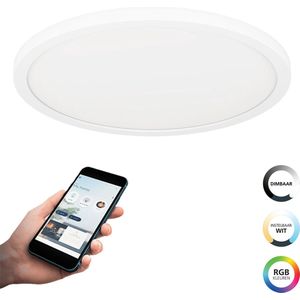 EGLO connect.z Rovito-Z Smart Plafondlamp - Ø 29,5 cm - Wit - Instelbaar RGB & wit licht - Dimbaar - Zigbee