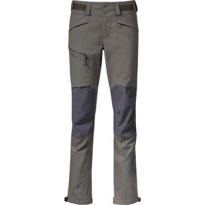 Fjorda Trekking Hybrid Pants - Women - Green Mud/Solid Dark Grey
