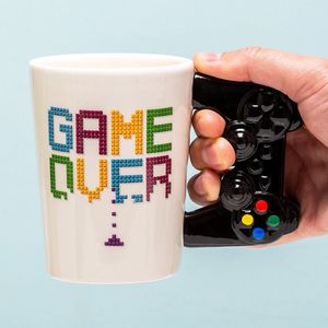 Out of the Blue Koffie mok/beker Game Over - controller - keramiek - 330 ml
