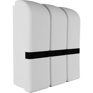Waal® Zeepdispenser Wandmontage - Zelfklevend - Zeeppompje - Zeephouders - Zeepdispenser hangend - Badkamer & wastafel - Wit