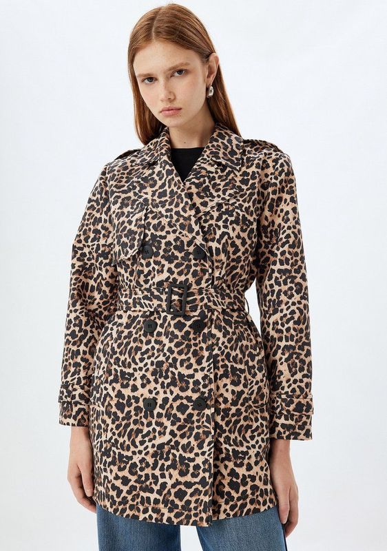 Koton Tussenmantel  lichtbruin / zwart