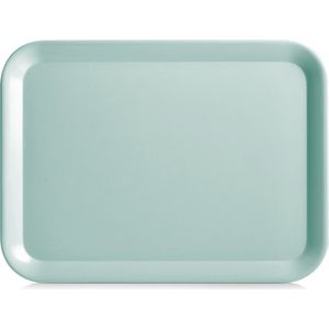 Zeller Dienblad - aqua blauw - kunststof - 44 x 32 cm - rechthoekig