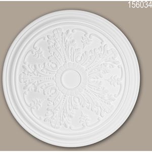 Plafond Rozet 156034 Profhome Sierelement plafond centrum neo-classicisme stijl wit Ø 51,2 cm