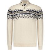 NZA - Ecru - Gebreide Trui - Met Knoopsluiting - Lange Mouwen