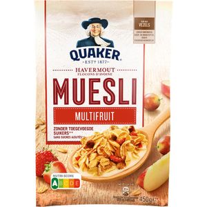 Quaker Havermout Muesli Multifruit 450 gr x 6