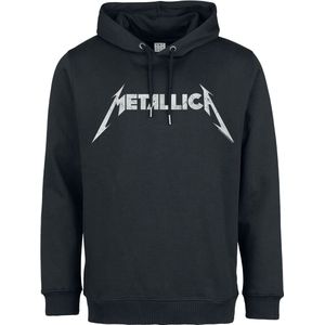 Metallica Amplified Collection - White Logo Heren Trui met capuchon - zwart - XXL