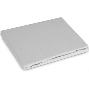 Hoeslaken - Katoen Basic - Lichtgrijs - 140x200cm - Zwaar & Comfortabel