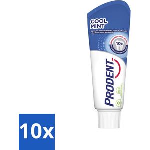 10 x Prodent Tandpasta Cool Mint 75 ml - Tanderosie - Fluoride - Koele Munt - Prodent
