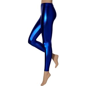Apollo - Party legging latex - Feest legging latex - kobalt blauw - Maat l/xl - Latex legging - Legging carnaval - Legging maat l/xl - Latex legging vrouwen - Legging