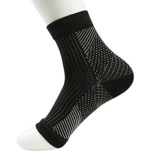 New Age Devi - Compressie Sokken - Zwart - Sportsokken - Outdoor Sokken - Reissokken - 2 paar - Steunkousen - Maat M (39-42)