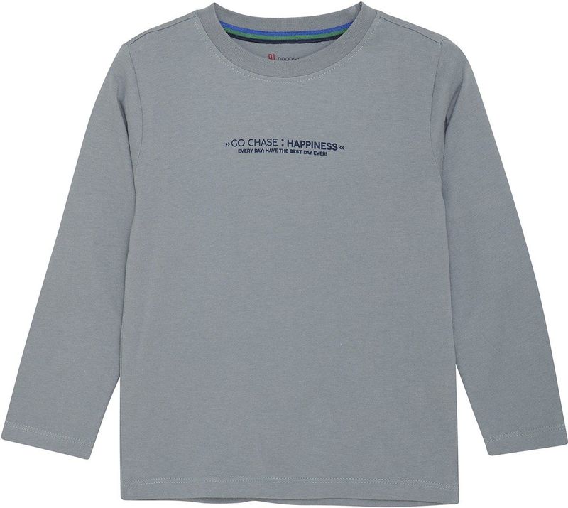 Noppies - Rolla - T-shirt - Lead - Jongens - Lange Mouwen